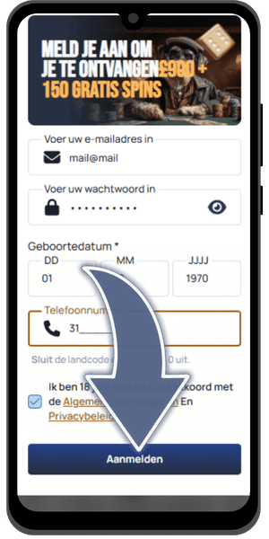 Bevestiging SpinDog Casino