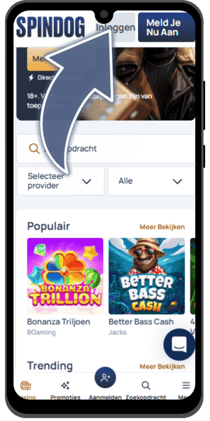 Inloggen op je account