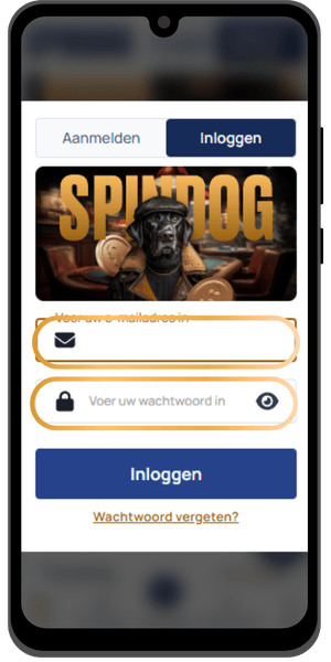 Je accountgegevens invoeren